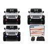 Flashtech LED RGB Multi Color Halo Ring Fog Light Kit for Jeep Wrangler 18-19 with V.3 Fusion Color Change Wifi Remote