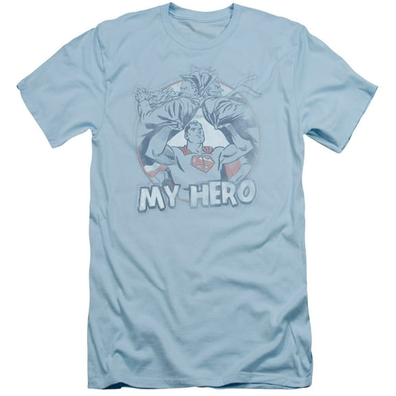 Superman My Hero Adult 30/1 T-Shirt Light Blue