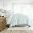 thumbnail image 3 of Noble Linens Aqua Starlight Pattern 3-Piece Duvet Cover Set, Full/Queen, 3 of 10