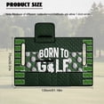 thumbnail image 7 of Xoenoiee Golf Grassland Print Golf Cart Seat Towel Blanket with 4 Pockets for All Weather, Born To Golf Design Non-Slip Golf Cart Seat Cover Compatible with EZGO, Club Car and More 2-Seat Golf Carts, 7 of 7