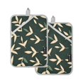 thumbnail image 7 of Yayeee Pot Holders Kitchen Heat Resistant with Pocket 7"x9.8" Cotton Oven Cooking Hot Pads, Green Leaves, 7 of 7