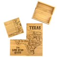 thumbnail image 2 of Totally Bamboo Texas State Puzzle 4 Piece Bamboo Coaster Set with Case, 2 of 4
