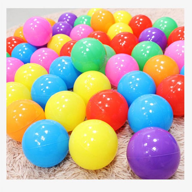 Bolas de plástico de colores para bebés 50 piezas juegos para niños tienda de juegos para bebés piscina de agua bolas de olas oceánicas juguetes para niños y niñas