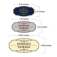 thumbnail image 6 of Signs ByLITA Victorian Entrance-Entrada Bilingual Sign (Black Gold) - Large, 6 of 7