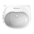 thumbnail image 4 of TOTO® Supreme® Oval Basin Pedestal Bathroom Sink with CEFIONTECT for 4 Inch Center Faucets, Cotton White - LPT241.4G#01, 4 of 5