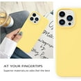 thumbnail image 6 of Sumao Designed for iPhone 13 Pro Max Case, Silicone Shockproof Slim Thin Phone Case (Yellow), 6 of 11