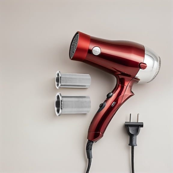 NICERIO 2-Pack Plated Stainless Steel Hair Tool Organizer with Space-Saving Design for Blow Dryer and Styling Tools