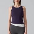 thumbnail image 4 of Fewfanhot Womens Tank Tops Casual Basic Sleeveless Round Neck Workout Fitted Tops Basic, 4 of 6