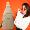 thumbnail image 3 of Bolsa De Pecho Fashion Lady Chest Bag Bolso bandolera impermeable Simple para deportes al aire libre (Caqui) Ehuebsd Para Estrenar, 3 of 5