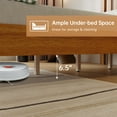 thumbnail image 2 of PayLessHere Twin Solid Wood Modern Platform Bed with Headboard, Natural, 2 of 8