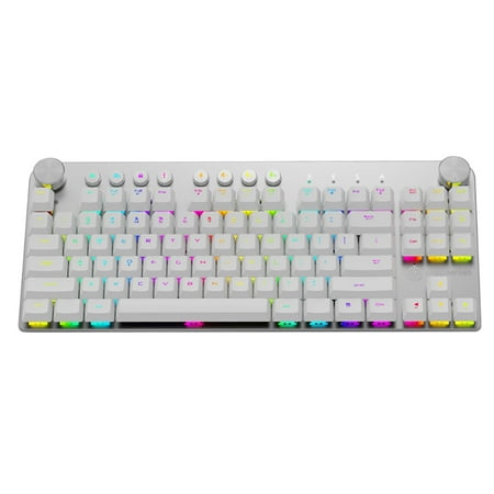 魔炼者 MK11 Mechanical Gaming Keyboard Wired USB and Wireless BT 3.0 RGB Backlight Switchable 87 keys Gaming Keyboard for Computer