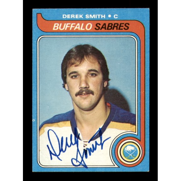 Derek Smith Autographed 1979-80 Topps Card #89 Buffalo Sabres SKU #251297