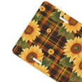 thumbnail image 2 of Zufioo Yellow Black Plaid Sunflower Print Car Aluminum Front License Plate, 12x6 Inch Decorative Personalized Car License Plate Car Accessories, 2 of 8