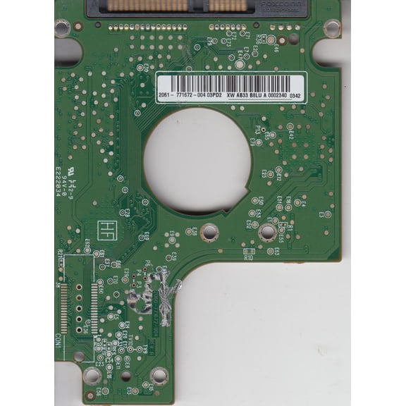 WD5000BEVT-22A0RT0, 2061-771672-004 03PD2, WD SATA 2.5 PCB