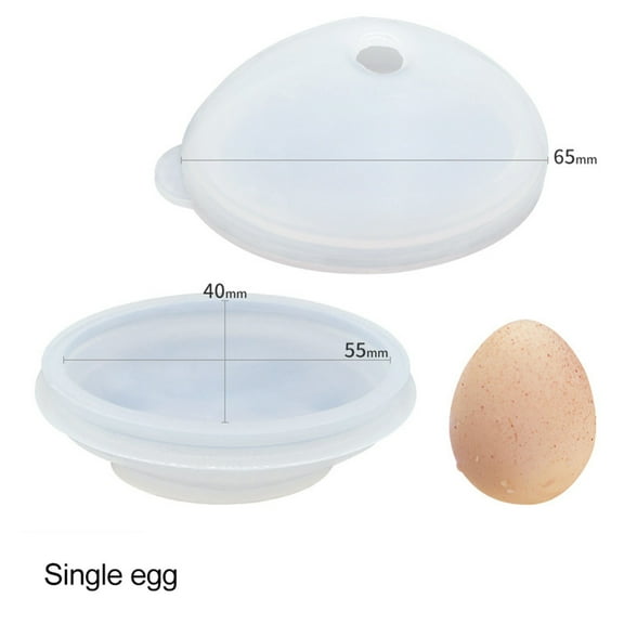 MOQLOM Easter Egg Baking Mold, 1pc 3D Easter Egg Silicone Mold for Mousse Cake, Chocolate, Candy, Jello, Pastry, Muffin, Cupcake, Mini Soap, Candle Wax Melts (L- 2.17 × 1.57Inch)