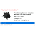 thumbnail image 2 of Power Steering Reservoir - Compatible with 2000 - 2006 Audi TT Quattro 2001 2002 2003 2004 2005, 2 of 2