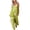 Yellow, variant on Jumpsuits for Women Loose Fit Sleeveless Spaghetti Strap Long Harem Pants Romper Beach Vacation Jumpsuit with Pockets