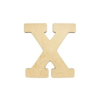 Essentials By Leisure Arts Arts Wood Letter 13" Birch X