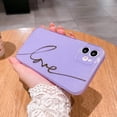 thumbnail image 3 of Compatible with iPhone 11 Case Cute, Glitter Bling Plating Letter Love Pattern Phone Case for iPhone 11 6.1'' Camera Protective Back Cover for Women Girl-Purple, 3 of 11