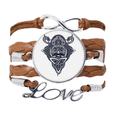 thumbnail image 1 of Chinese Dragon People Head Art Pattern Bracelet Love Chain Rope Ornament Wristband, 1 of 3