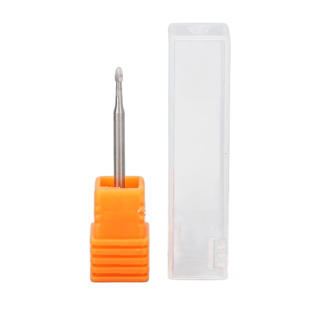 Brocas de acero de tungsteno con borde trasero para esmalte de uñas, eliminan la piel muerta, reemplazables, menos polvo para decoración de uñas