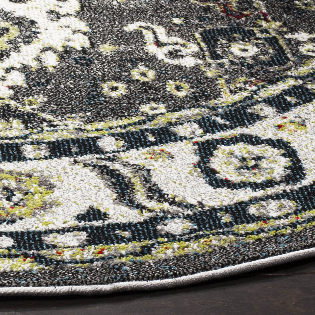 SAFAVIEH Vintage Hamadan Pema Traditional Runner Rug, Dark Grey/Ivory, 2'3" x 8'