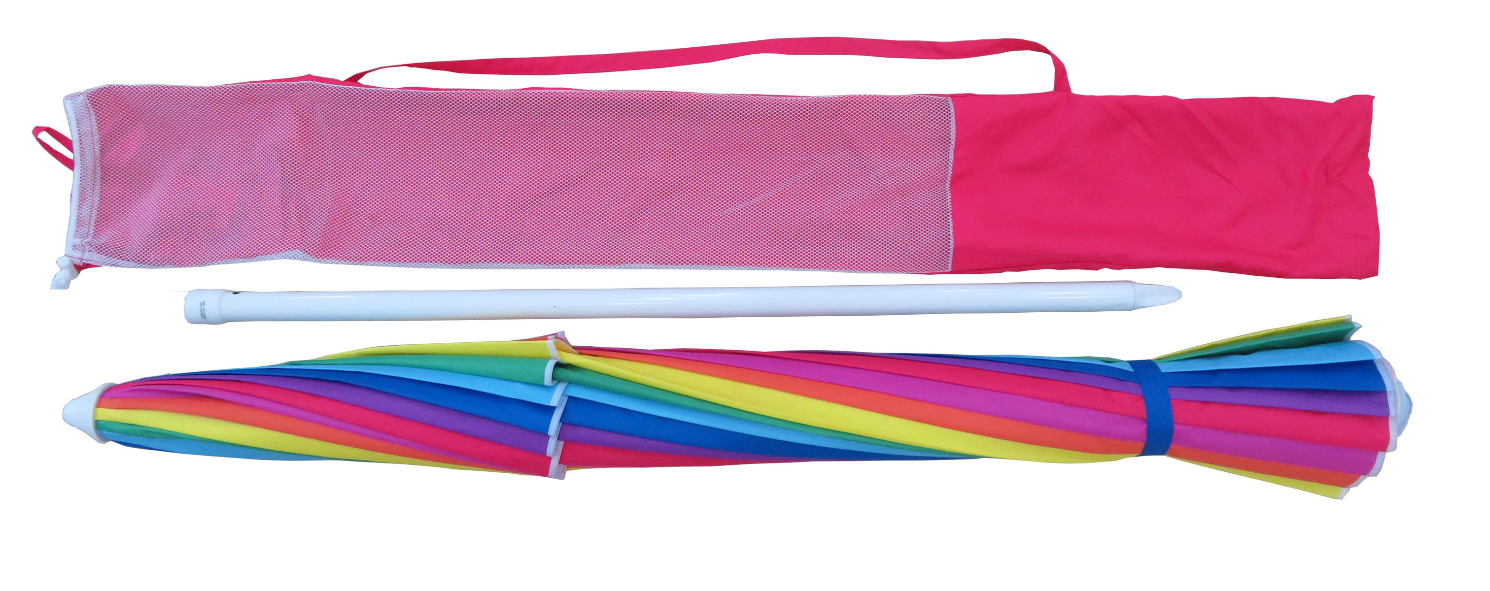Mainstays 8 ft. Vented Tilt Rainbow Beach Umbrella with UV Protection - image 3 of 5