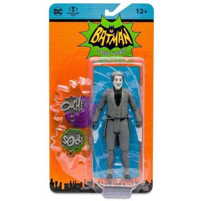 DC Retro Batman 1966 6 Inch Action Figure - Joker Black & White Variant