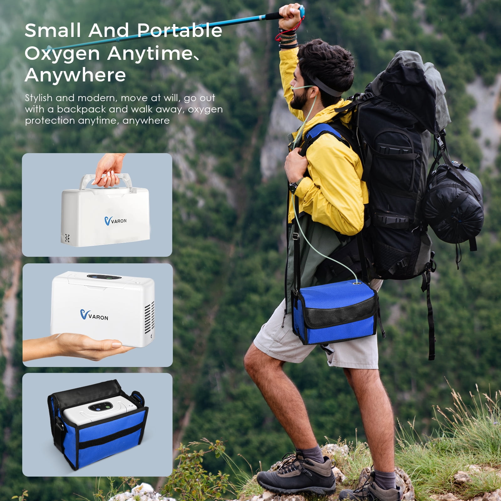 AKYDUCE  33%~ 3LOxygen&generator Tube &filters 𝗐𝗂th Accessories-(4Hrs) Quiet(All-Age Use) Concentrator de oxigeno for Travel use,3.3𝑙𝑏𝑠 Lightwei