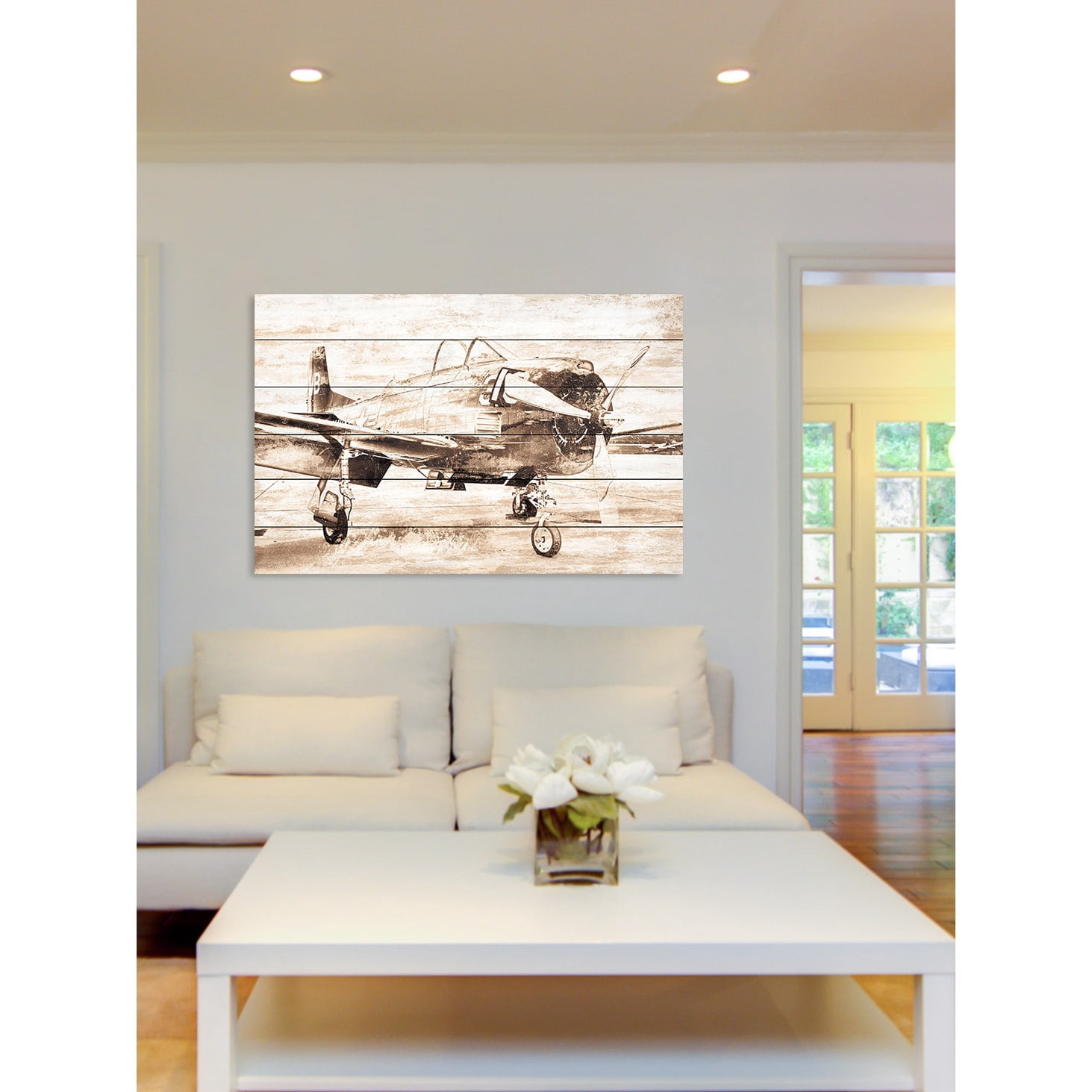 Marmont Hill "Vintage Aero" Painting Print on White Wood