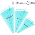 thumbnail image 2 of 2024 Eainbei Reusable Decorating Bags, 9 Pack Silicone Piping Icing Bags, 27 Pieces Cake Decorating, 2 of 5