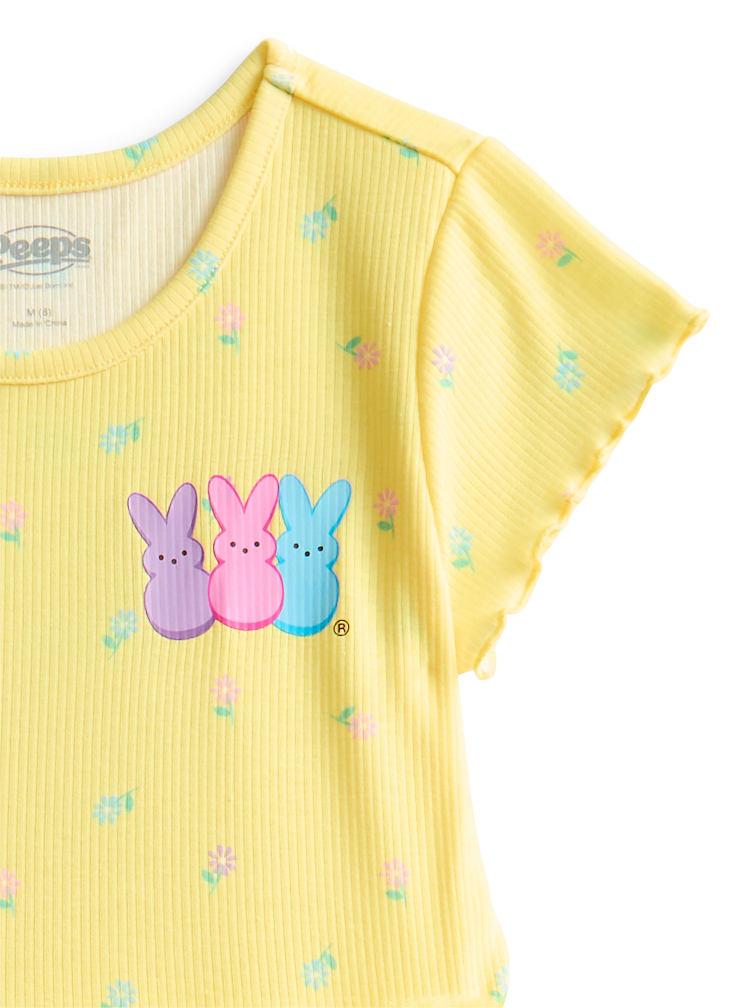PEEPS Girls' Print Tutu Dress with Short Sleeves, Sizes 4-12