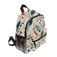 thumbnail image 2 of FORMRS School Backpack with Front Zippered Pocket 12" Student Travel Daypack, Beige Whimsical Leaves, 2 of 6