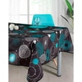 thumbnail image 1 of Fireworks 100% Polyester, Stain Resistant Tablecloth Circle Diameter 63 inch, 1 of 1