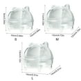thumbnail image 3 of Clear Hamster Sand Bath Sturdily Clear Sand Bath Container for Companionship of Hamster Hedgehogs Multiple Functional, 3 of 9