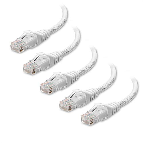 Cable Matters 5Pack Snagless Short Cat6 Cable (Cat6 Cable