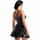 thumbnail image 3 of Vestido de fiesta vintage con corsé y cremallera frontal de charol con efecto mojado y espalda en X para mujer, 3 of 4