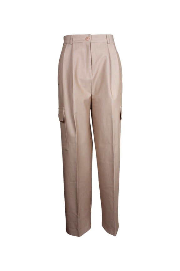 Pre-Owned The Frankie Shop Maesa Cargo Pants in Beige Polyester
