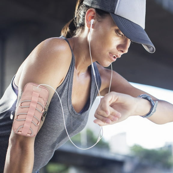 Waterproof Phone Arm Bag, Reflective Running Armband, Universal 7 Fitness Phone Holder, Sweatproof Cycling/Hiking Accessory