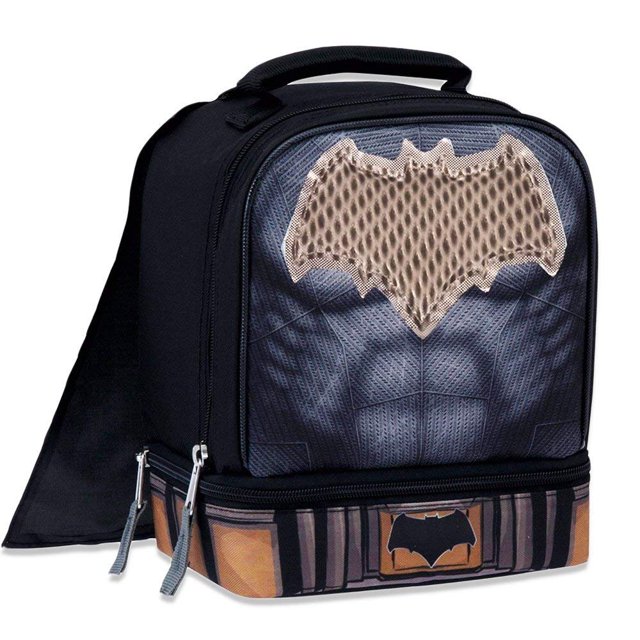 Batman Lunch Box Kit Deluxe Insulated Batman Lunch Bag with Dual
