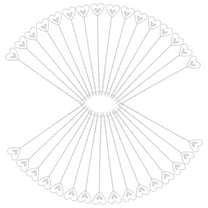 unbranded  100 Pcs Kit Transparent Plastic Heart-shaped Flower Card Holder Set Holders