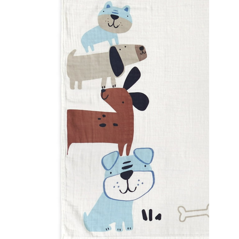 Baby blankets with dogs best sale on them