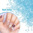 thumbnail image 5 of Uxcell Crushed Glass Glitters Colorful Irregular Glass Chips Chunky Stones Lake Blue, 5 of 5