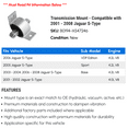 thumbnail image 2 of Transmission Mount - Compatible with 2001 - 2008 Jaguar S-Type 2002 2003 2004 2005 2006 2007, 2 of 2
