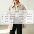 thumbnail image 3 of Levmjia Women's Casual Trench Coat Lapel Collar Long Sleeve Button Down Plaid Lined Jacket Fall Fashion Outerwear with Pockets, 3 of 7
