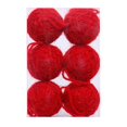 thumbnail image 4 of 6 bolas navideñas de espuma envueltas en hilo con cuerda para colgar, adornos para el hogar, para aniversarios y interiores. Rojo, 4 of 8