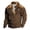 Brown, variant on T Shirts for Men,Men Fall And Winter Fashion Casual Hoodie Retro Ethnic Printed Stand-up Neck Zipper Long Sleeve Loose Seaw With Pockets Comfort Outdoor T Shirt