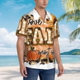 thumbnail image 2 of Lsque I Love Fall Most Of All pattern Hawaiian Shirt for Men, Unisex Summer Beach Casual Short Sleeve Button Down Shirts-X-Large, 2 of 9