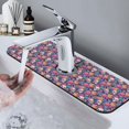 thumbnail image 7 of Sikiie colorful Skull flower daisy Splash Guard for Sink Faucet-1 PC Super Absorbent Fast Drying Mat Sink Gadgets-Splash Guard for Kitchen, Sink Mat, 7 of 7