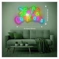 thumbnail image 3 of Letrero De Neón Feliz Cumpleanos Con Luz LED USB Regulable Para Fiestas, Bares, Dormitorios, Tiendas, Salas De Juegos, Decoración De Pared, 40.6cmx24.8cm, 3 of 7